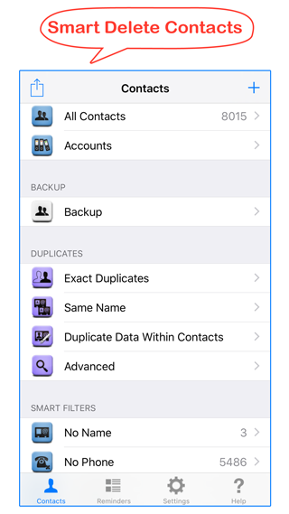 manage iphone contacts image